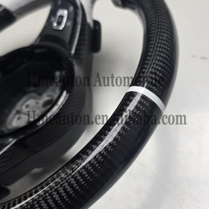 Volant de direction en cuir perforé et fibre de carbone pour Volkswagen VW GTI7 Golf MK7 - Vente en gros - Product Image 4