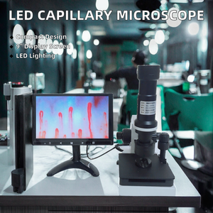 도매율 TB-XW990 휴대용 디지털 LED 현미경 9 인치 스크린 손톱 접는 비디오 모세 혈관경 미세 순환 혈액 - Product Image 2