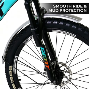 Bicicletta da Montagna 26 Pollici, 21 Velocità, Freni a Disco, Cestino Anteriore, Portapacchi Posteriore, Sella Imbottita, Telaio in Acciaio, Parafanghi Completi - Product Image 6