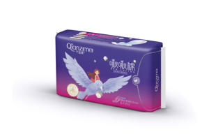 Compresas sanitarias de noche moldeadas con anión extra largas, compresas sanitarias de 50cm orgánicas a base de hierbas para la menstruación durante la noche - Product Image 6