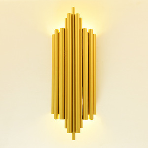 Gold Crystal Minimalist Touch Control <b>LED</b> <b>Warm</b> White Wall Sconce Luxury Hallway <b>Light</b> Hotel Bedside Wall Lamp Guest Room - Product Image 2