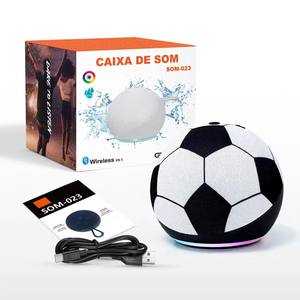 Nuevo Altavoz Bluetooth Pequeño Azul con Forma de Balón de Fútbol, Luz LED, Creativo, para Exteriores, Regalo para la Copa Mundial de Fútbol, Altavoz Portátil de Alta Calidad - Product Image 6