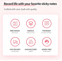 Blocs-notes adhésifs personnalisés avec logo, blocs-notes en forme de dessin animé, cadeaux promotionnels en gros