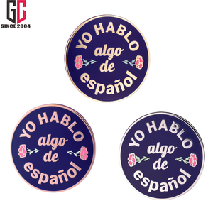 15年工厂定制金属搪瓷翻领针Yo <span class=keywords><strong>Hablo</strong></span> Algo De EspanolI说一些西班牙语翻译语言学习者礼物 - Product Image 3