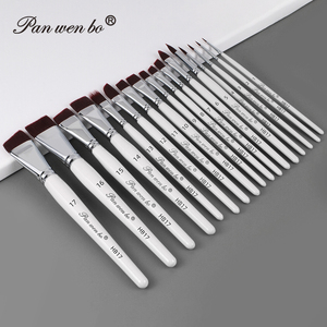 Juego de 17 Pinceles Profesionales Panwenbo para <span class=keywords><strong>Pintar</strong></span> Caras y Cuerpo, Set de Pinceles para Artistas de Pintura Facial - Product Image 6