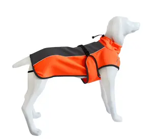 Pet clothes supplier S~XXL outside winter light weight pet dog jacket with harness
