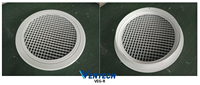 Grille de retour d'air ronde pour plafond, style minimaliste/retro, ventilation optimale, filtre en option