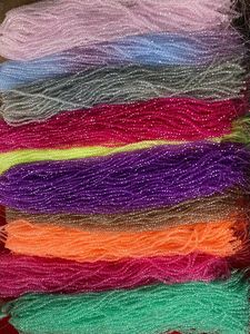 Perline di Vetro Piatte Forate di Vari Colori per Creazione di Gioielli, Negozio di Fabbrica - Product Image 4