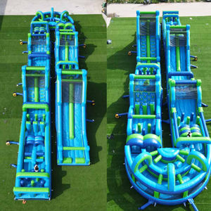 Parcours d'obstacles gonflable pour jeux de course, parcours d'obstacles gonflable pour adultes, nouveau parcours d'obstacles gonflable populaire - Product Image 2