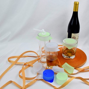Couvre-gobelet en silicone extensible 5-8 cm, couvercle en silicone souple pour cocktail, couvercle en silicone pour vin - Product Image 3