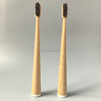 Brosse à dents en bambou biodégradable avec logo personnalisé en poils de cheval