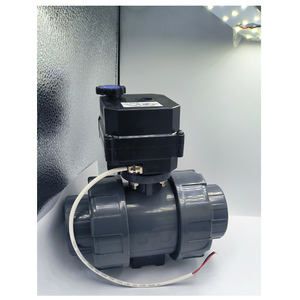 Válvula de Bola Motorizada Flomarvel Fh-b Ip67 de Fábrica, Fh-b 15nm Dn40 48.3mm, 12v con Anulación Manual, 24v 220v Upvc Ce Rohs Nsf61 Normalmente - Product Image 3