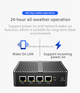4LAN <span class=keywords><strong>Mini</strong></span> <span class=keywords><strong>PC</strong></span> Celeron j4125 N2840 J1900 j5005 lõi kép 2xddr4 mSATA SSD Intel i211 Lan AES-NI pfsense Linux Máy tính để bàn - Product Image 4