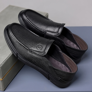 Mens Casual <b>Shoes</b> <b>Soft</b> Sole <b>Soft</b> Upper Summer Mens <b>Shoes</b> Genuine Leather Slip-On Dad <b>Shoes</b> Perforated Breathable Leather <b>Shoes</b> - Product Image 5