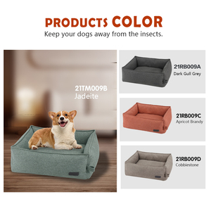 <span class=keywords><strong>Lit</strong></span> carré anti-insectes pour <span class=keywords><strong>chien</strong></span> avec housse amovible, coussin lavable pour animaux <span class=keywords><strong>de</strong></span> compagnie - Product Image 4