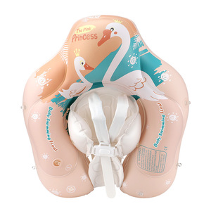 The <b>Pink</b> Princess Baby Swimming Float <b>Pink</b> Swan Design For Child Pool Water Park Use Environmentally Friendly PVC - Product Image 1