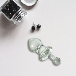 2025 Hot Sale Veilige Waterdichte Glazen Kristal Masturbator Korte Steel Vrouwelijke Anale Plug Erotische <span class=keywords><strong>Dildo</strong></span> - Product Image 2