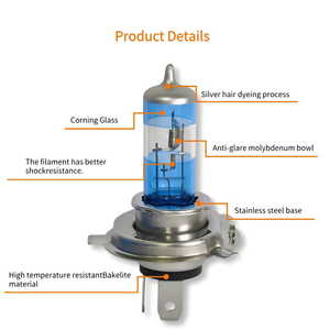 Siêu Trắng <span class=keywords><strong>H4</strong></span> 12V 60/55W Corning Glass Night Walker bóng đèn halogen phụ kiện nhà máy giá bán buôn - Product Image 3