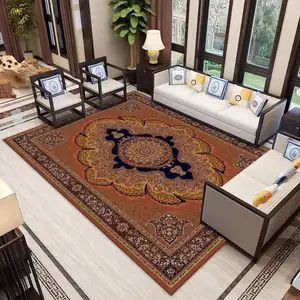 Karpet Area suku Boho 2m x 3m-5x7 besar Persia dapat dicuci karpet kamar tidur tamu ditekan Oriental antiselip cetak tanpa penumpahan