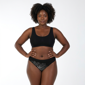 Braguitas Bikini de Mujer Pure Balance, Sólidas, Transpirables, para Uso Diario, Tejido Suave, Cintura Elástica y Flexible, Cobertura Completa, Cómodas - Product Image 1