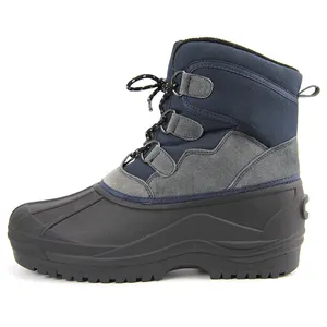 OEM Design Men's Fashion Ankle Work Boots Plush Lining customized snow boots