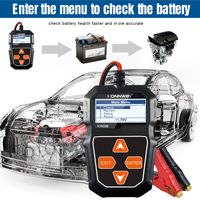 KW208 - Probador de Baterías Digital Profesional para Automóviles, 12 V, Multi-idioma, 100-2000 CCA, para Automóviles, Motocicletas y Camiones