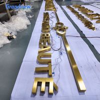 Enseigne lumineuse LED rétroéclairée en acier inoxydable avec logo 3D animé pour les magasins en extérieur
