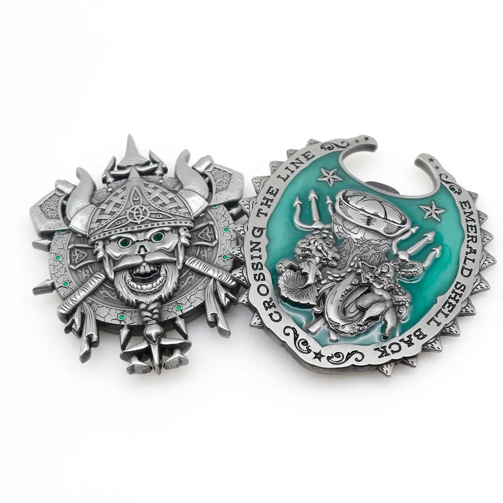Coin maker custom metal crafts moneta commemorativa trasparente traslucida smaltata novità sfida