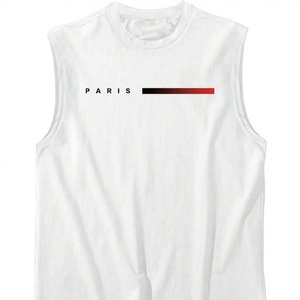 เสื้อกล้ามผู้ชาย MELSFIT SPORTS ผ้าถัก 100% คอตตอน แห้งเร็ว ระบายอากาศได้ดี น้ำหนัก 220 กรัม พิมพ์ลายแบบ Heat-Transfer เหมาะสำหรับออกกำลังกาย - Product Image 1