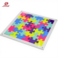 Guangdong Acrylique Coloré Puzzles Personnaliser Lucite Jigsaw Jeux Pour Enfants Et Adultes