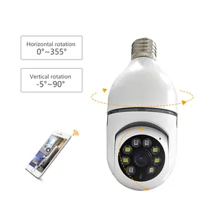2023 Jortan Camera 8177 Full Color Hd Wifi Indoor Pan-Tilt Nachtzicht Robot E27 Beveiliging Draadloze Bewakingscamera