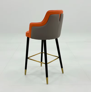 Silla de Barra Alta Naranja de Diseño Moderno con Respaldo para Casino, para <span class=keywords><strong>Las</strong></span> Vegas, Macao, Baccarat, Silla Tiger, Silla de Lujo - Product Image 4