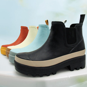 Liquidación Sin Devolución Sin Daños en el Tamaño Jiangsu Comercio Exterior Original <span class=keywords><strong>Botas</strong></span> <span class=keywords><strong>de</strong></span> <span class=keywords><strong>Agua</strong></span> y Lluvia <span class=keywords><strong>de</strong></span> Moda Suaves <span class=keywords><strong>de</strong></span> Corte Bajo para <span class=keywords><strong>Mujer</strong></span> Adulta - Product Image 4