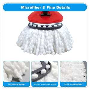 3 Pack Vacuum Sealed O-Cedar EasyWring <b>Mop</b> <b>Head</b> Refills Premium Microfiber Spin <b>Mop</b> <b>Replacement</b> Pads for Deep Cleaning - Product Image 2