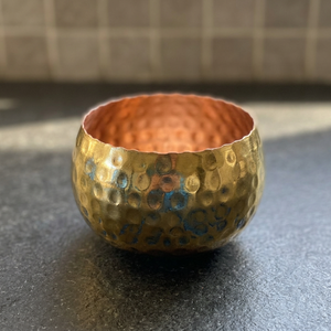 Portavelas de luz de té martillado de diseño único para decoración del hogar Navidad vidrio hecho a mano Metal para Diwali boda india retorno - Product Image 4