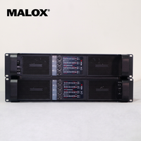 Amplificador de Potencia Profesional MALOX FP10000Q de 2U, Digital, 4 Canales, 4x1300W, Sonido de Alta Potencia para Giras