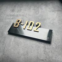 Letrero de Puerta Retroiluminado LED Personalizado de Acero Inoxidable para Hoteles, Oficinas, Bares, Edificios - Placa de Número de Habitación Impermeable IPX6