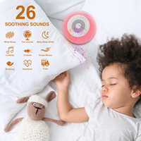 OEM machine à bruit blanc dormir portable haute fidélité sons apaisants 7 couleurs veilleuse bébé son machine minuterie