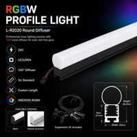 Tubo RGB Programable de 24V DMX512 RGBW, Barra de Píxeles Lineal de Aluminio, Perfil de Luz para Conciertos, Escenarios, Eventos, Iluminación Arquitectónica