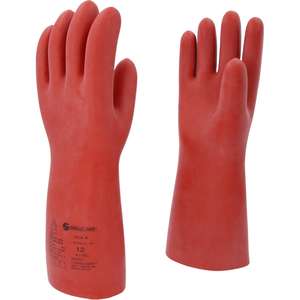 KS TOOLS Gant de protection d'électricien avec protection mécanique et thermique, taille 12, classe 4, rouge - Product Image 1