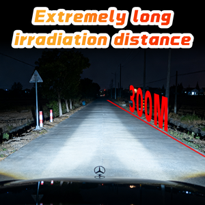 ไฟหน้ารถยนต์ LED รุ่น D40 กันน้ำระดับ IP68 กำลังไฟ 400 วัตต์ ความสว่าง 40000 ลูเมน แสงสีขาว 6500K ชิป 5080 CSP ระยะส่องไกล ใช้ได้กับ <span class=keywords><strong>Novsight</strong></span> และ Auxito - Product Image 4