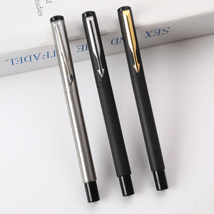 लक्जरी ब्रांड पार्कर पेन बिजनेस गिफ्ट रोलर बॉल पेन क्लासिक मेटल ब्लैक सिग्नेचर पेन कस्टम लोगो के साथ - Product Image 1