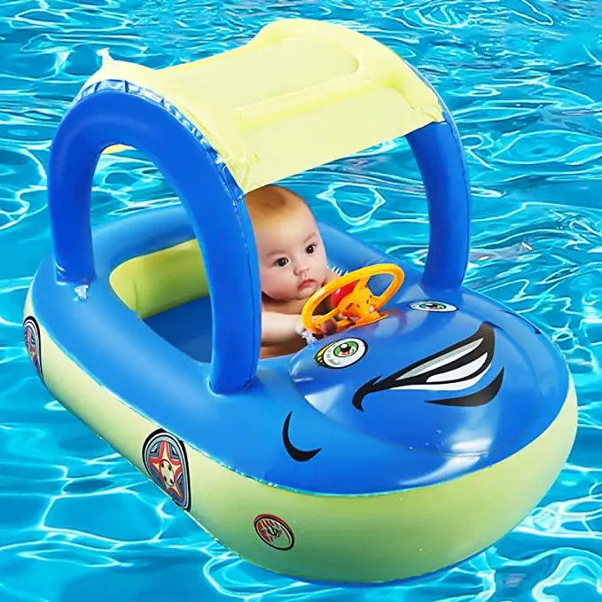 CPC солнцезащитный козырек детская надувная лодка надувная Детская Грудь поплавок с навесом поплавок детский поплавок плавательный бассейн кольцо детский бассейн поплавок