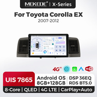 MEKEDE X10 X20 X30 X40 UIS7865 8+128G QLED AKM DSP CarPlay sans fil Android Auto pour Toyota Corolla EX 2007-2012