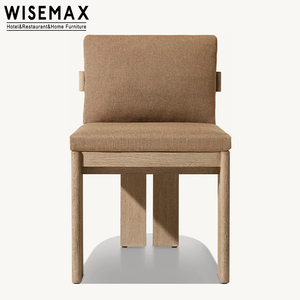 WISEMAX FURNITURE Mobili <span class=keywords><strong>da</strong></span> Esterno di Alta Qualità, Tavolo <span class=keywords><strong>e</strong></span> Sedie <span class=keywords><strong>da</strong></span> Pranzo in Legno di Teak, Poltrona Impermeabile per Ristoranti - Product Image 4