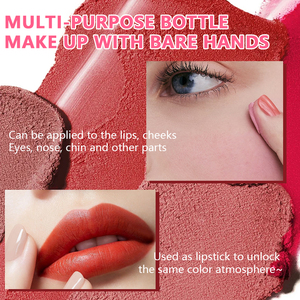 บลัชออนสีชมพูเนื้อแมทท์ สีชัด ติดทนนาน กันน้ำ สำหรับผิวขาว แต่งหน้าบริเวณแก้ม - Product Image 5