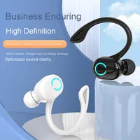 Model pribadi S10 Mini untuk 5.3 Headset olahraga LED tipe telinga gantung tunggal baterai IPX5 tahan air latensi rendah