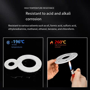 Phi tiêu chuẩn tùy chỉnh <span class=keywords><strong>PTFE</strong></span> Gasket mặt bích profiled chế biến chịu nhiệt độ cao chống ăn mòn niêm phong Gasket - Product Image 4