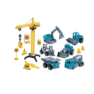 Toptan fiyat 1/64 ölçekli vinç döküm kamyon mühendislik oyuncaklar