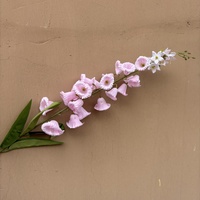 Bunga Lily of the Valley Buatan Warna Putih Pink, Bunga Lonceng Sutra Dekoratif untuk Dalam Ruangan, Laris Manis